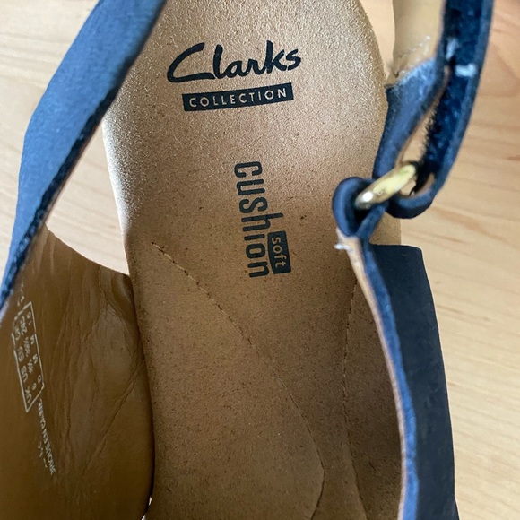 COPY - Blue Clarks Wedge Sandals - Picture 7 of 9
